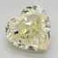 3.15 Ct. Fancy Yellow Heart Lab Grown Diamond