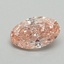 0.66 Ct. Fancy Vivid Pink Oval Lab Grown Diamond