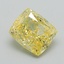 0.98 Ct. Fancy Intense Yellow Cushion Lab Grown Diamond