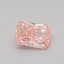 0.46 Ct. Fancy Vivid Pink Radiant Lab Grown Diamond