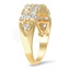 The Kattie Ring, smalltop view on a hand