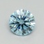 0.66 Ct. Fancy Vivid Blue Round Lab Grown Diamond