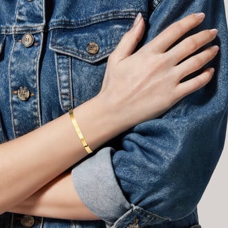 Dezi 6.5 in. Herringbone Bracelet (4.6mm)