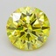 1.56 Ct. Fancy Vivid  Yellow Round Lab Grown Diamond