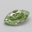 0.71 Ct. Fancy Vivid  Green Marquise Lab Grown Diamond