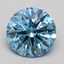 2.03 Ct. Fancy Vivid Blue Round Lab Grown Diamond