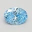 2.02 Ct. Fancy Vivid Blue Oval Lab Grown Diamond