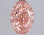 3.09 Ct. Fancy Vivid Pinkish Pink Oval Lab Grown Diamond