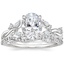 Platinum Azalea Twist Diamond Ring with Luxe Winding Willow Diamond Ring (1/4 ct. tw.)