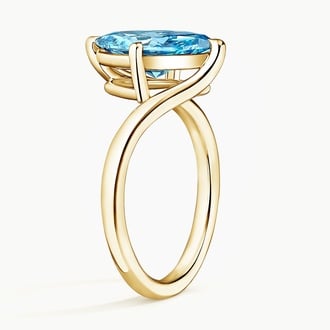 Atelier Solitaire Malibu Blue Marquise Lab Diamond Ring (2 ct. tw.)