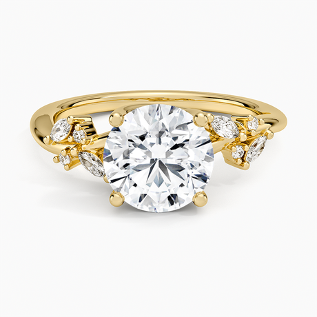 Marquise Cluster Engagement Ring - Arden