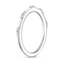18K White Gold Petra Diamond Ring, smallside view