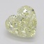 0.66 Ct. Fancy Light Yellow Heart Diamond