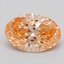 1.05 Ct. Fancy Intense Pinkish Orange Oval Lab Grown Diamond