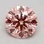 1.74 Ct. Fancy Intense Pink Round Lab Grown Diamond