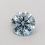 1.04 Ct. Fancy Vivid  Blue Round Lab Grown Diamond