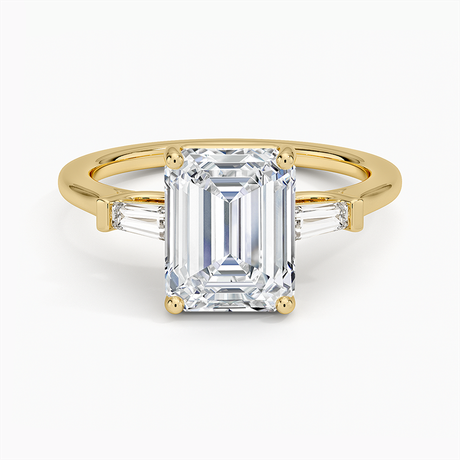 18K Yellow Gold Perfect Fit Tapered Baguette Diamond Ring