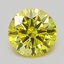 1.37 Ct. Fancy Vivid  Yellow Round Lab Grown Diamond