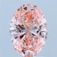 2.07 Ct. Fancy Vivid Pink Oval Lab Grown Diamond