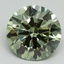 2.48 Ct. Fancy Vivid Green Round Lab Grown Diamond
