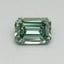 0.47 Ct. Fancy Vivid Pacific Green Emerald Lab Grown Diamond