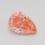 0.58 Ct. Fancy Vivid Pink Pear Lab Grown Diamond
