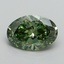 2.19 Ct. Fancy Vivid Pacific Green Oval Lab Grown Diamond