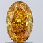 1.08 Ct. Fancy Vivid Yellow Oval Lab Grown Diamond