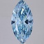 2.50 Ct. Fancy Vivid Blue Marquise Lab Grown Diamond