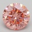 0.94 Ct. Fancy Vivid Pink Round Lab Grown Diamond