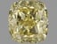 0.72 Ct. Fancy Intense Yellow Cushion Diamond