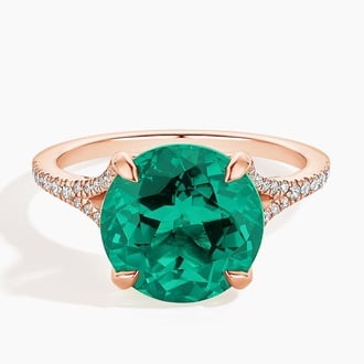 Rendezvous Lab Emerald and Diamond Cocktail Ring