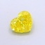 1.19 Ct. Fancy Vivid  Yellow Heart Lab Grown Diamond
