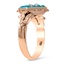 The Maji Ring, smalltop view on a hand