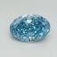 2.10 Ct. Fancy Vivid Blue Oval Lab Grown Diamond