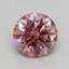 0.57 Ct. Fancy Vivid Pink Round Lab Grown Diamond