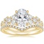 18K Yellow Gold Tatiana Diamond Ring with Flair Diamond Ring (1/6 ct. tw.)