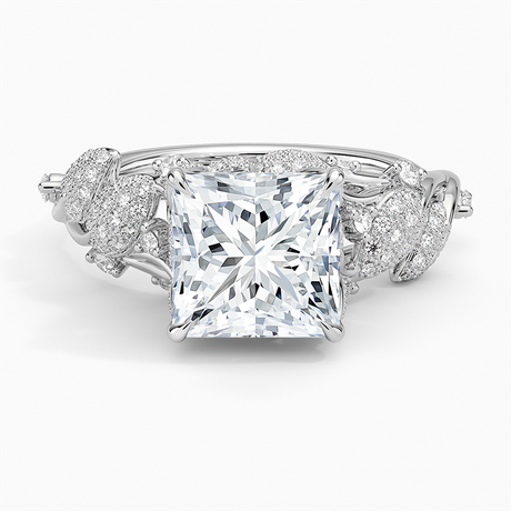 18K White Gold Luxe Canopy Diamond Ring