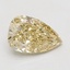 1.09 Ct. Fancy Yellow Pear Lab Grown Diamond