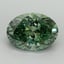 2.72 Ct. Fancy Vivid Pacific Green Oval Lab Grown Diamond
