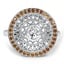 Custom Vintage Inspired Woven Circle Diamond Ring