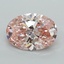 1.93 Ct. Fancy Intense  Pink Oval Lab Grown Diamond