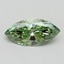 1.0 Ct. Fancy Vivid Green Marquise Lab Grown Diamond