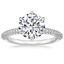 18K White Gold Valentina Diamond Ring, smalltop view