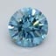 2.36 Ct. Fancy Vivid Malibu Blue Round Lab Grown Diamond