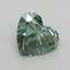 1.42 Ct. Fancy Vivid Pacific Green Heart Lab Grown Diamond