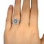The Derrylin Ring, smallzoomed in top view on a hand