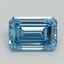 4.10 Ct. Fancy Vivid Blue Emerald Lab Grown Diamond