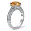 The Honora Ring, smalltop view on a hand