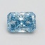 0.85 Ct. Fancy Vivid Blue Radiant Lab Grown Diamond